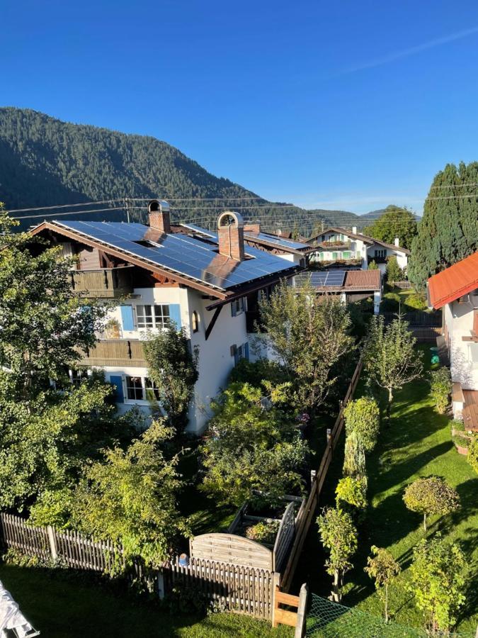 Dachgeschosswohnung Mit Traumhaftem Zugspitzblick Bei Garmisch Farchant Kültér fotó
