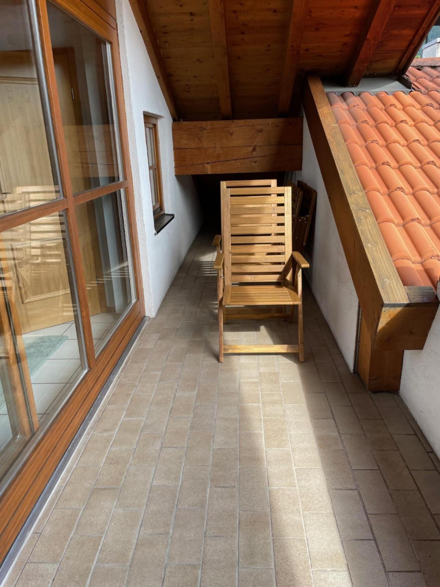 Dachgeschosswohnung Mit Traumhaftem Zugspitzblick Bei Garmisch Farchant Kültér fotó